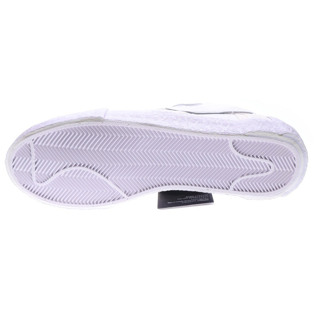 NIKE(ナイキ) ×sacai BLAZER LOW WHITE PATENT LEATHER サカイ ブレーザー ホワイト パテントレザー ローカットスニーカー ホワイト US9/27cm DM6443-100