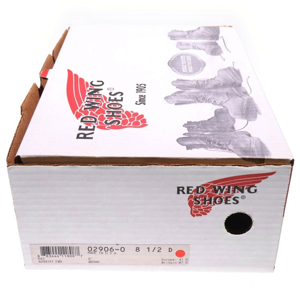 RED WING(レッド ウイング) 2906 6INCH LINEMAN BOOTS シックスインチ ラインマン レースアップブーツ ブラウン