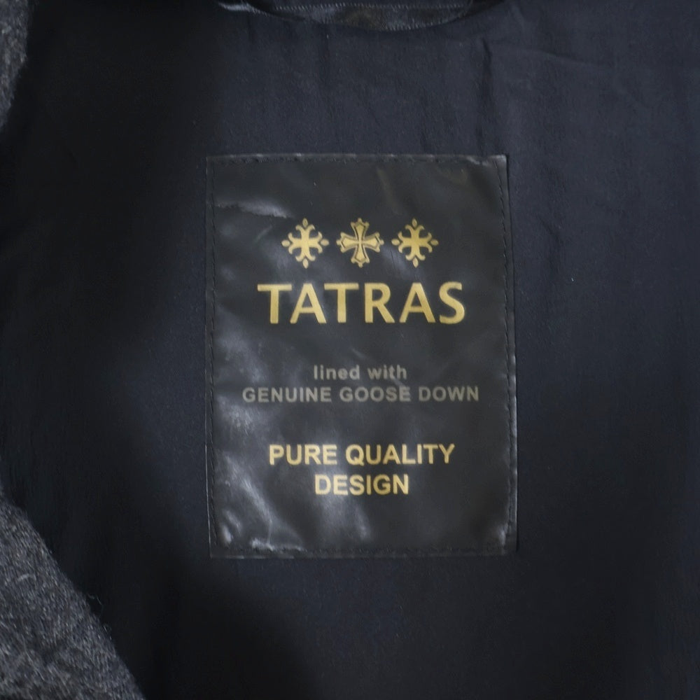 TATRAS(タトラス) 17AW LAVIANA ラヴィアナ ファー付 ジップアップダウンジャケット ダウンコート レディース ダークグレー LTA17A4571