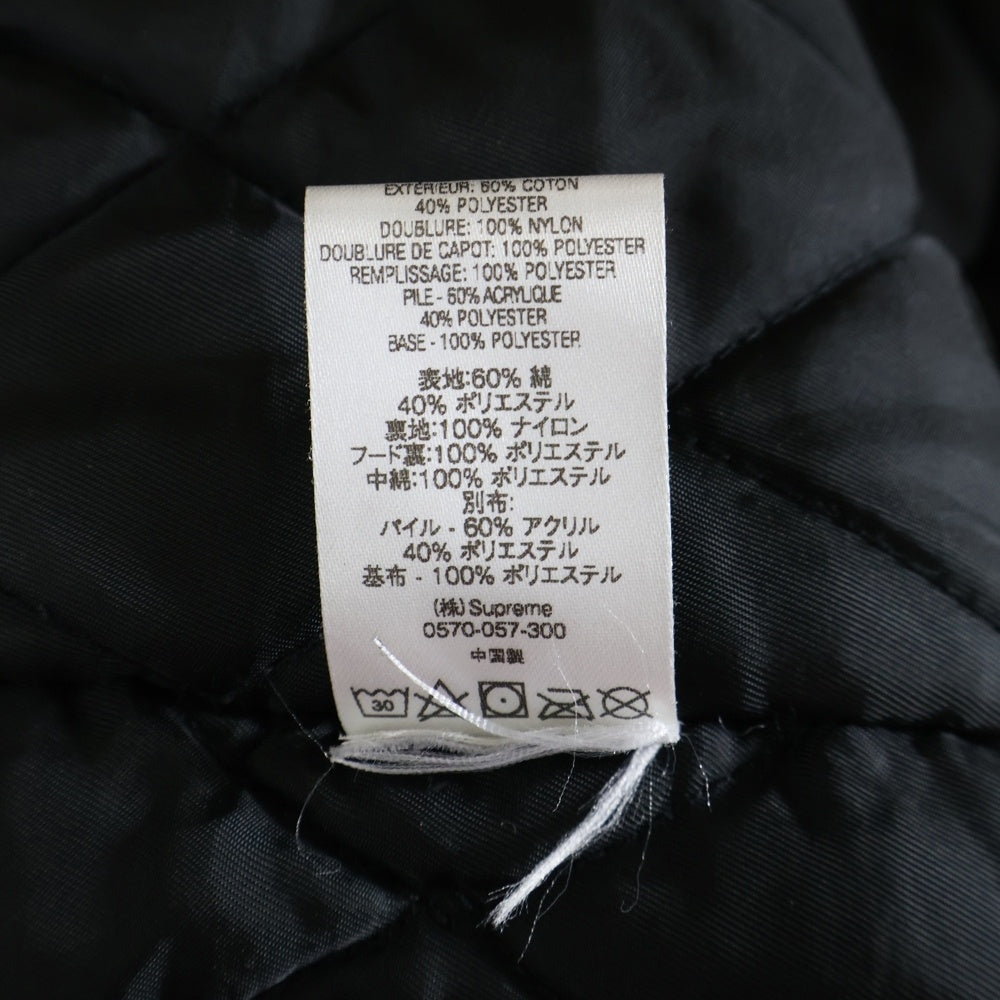 SUPREME(シュプリーム) 19AW Spellout N-3B Parka スペルアウト ミリタリー フーデッドジャケット ブラック