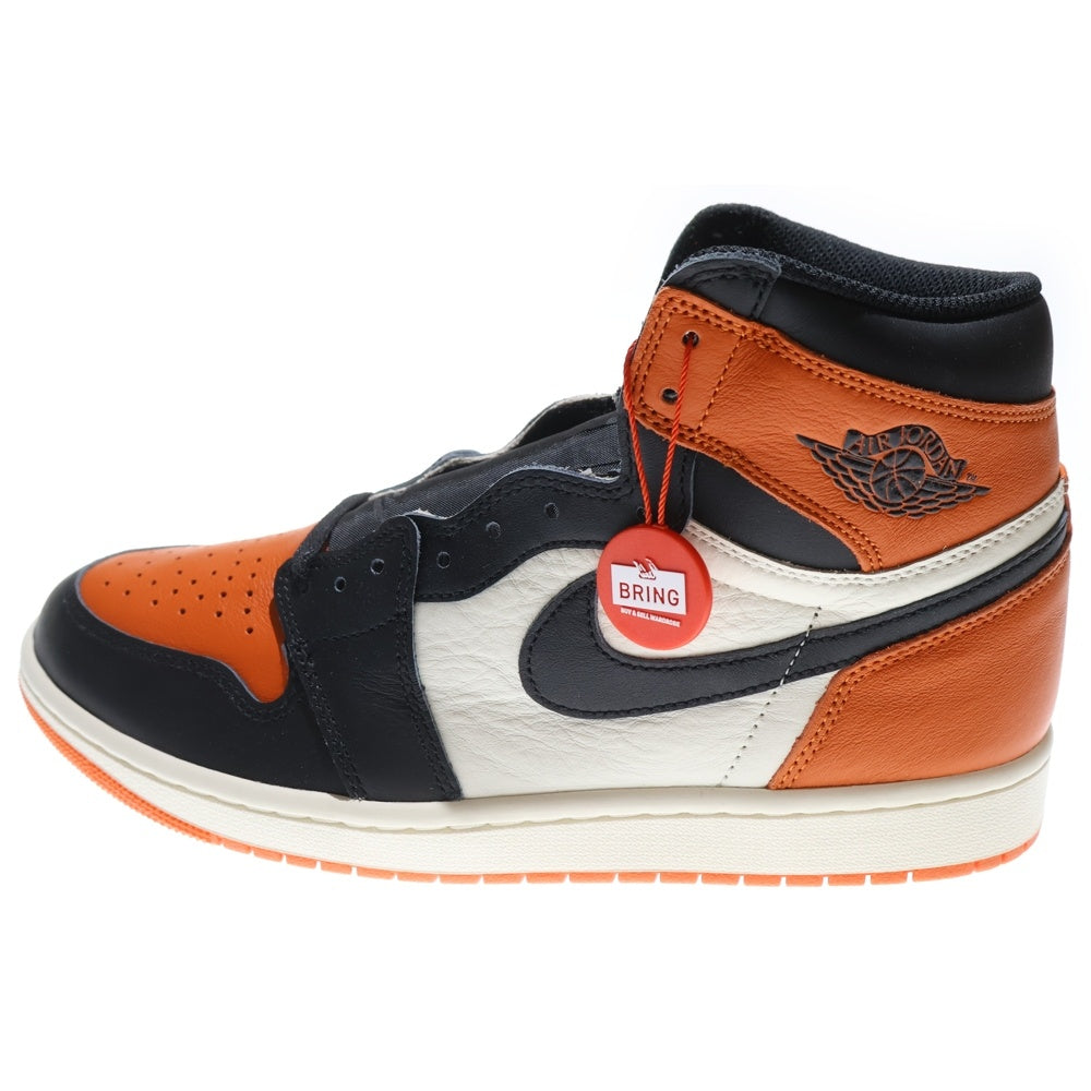 NIKE(ナイキ) AIR JORDAN 1 RETRO HIGH OG SHATTERED BACKBOARD エア ジョーダン 1 レトロ シャッタードバックボード ハイカットスニーカー オレンジ US10/28cm DZ5485-008