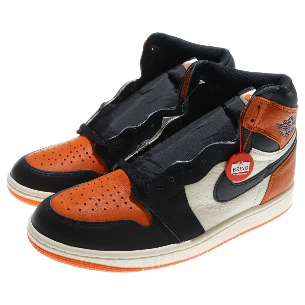NIKE(ナイキ) AIR JORDAN 1 RETRO HIGH OG SHATTERED BACKBOARD エア ジョーダン 1 レトロ シャッタードバックボード ハイカットスニーカー オレンジ US10/28cm DZ5485-008