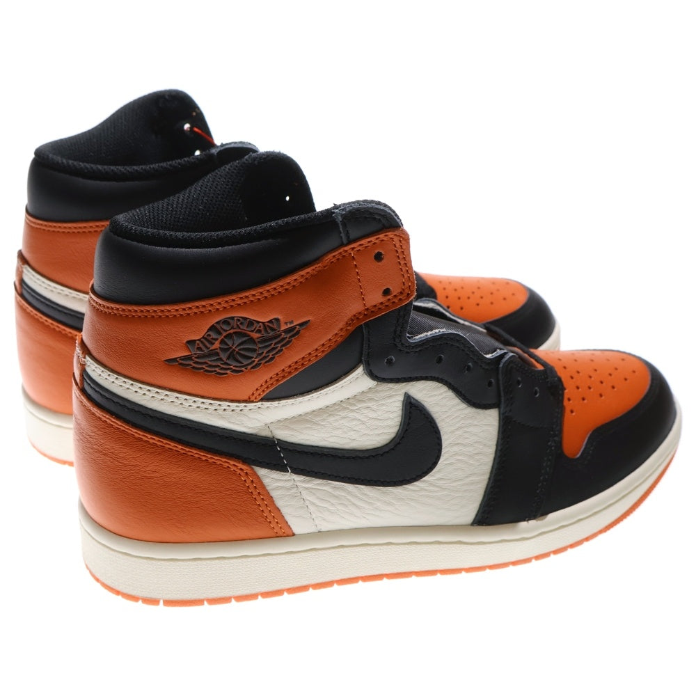 NIKE(ナイキ) AIR JORDAN 1 RETRO HIGH OG SHATTERED BACKBOARD エア ジョーダン 1 レトロ シャッタードバックボード ハイカットスニーカー オレンジ US10/28cm DZ5485-008