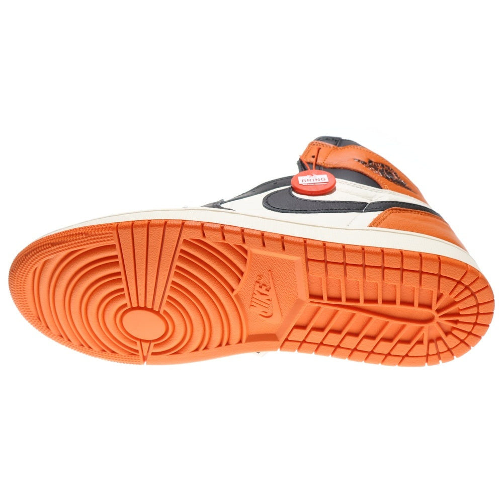 NIKE(ナイキ) AIR JORDAN 1 RETRO HIGH OG SHATTERED BACKBOARD エア ジョーダン 1 レトロ シャッタードバックボード ハイカットスニーカー オレンジ US10/28cm DZ5485-008