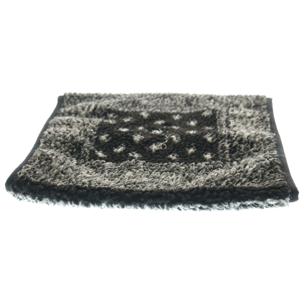 SUPREME(シュプリーム) 19AW Bandana Fleece Neck Gaiter バンダナ柄 ワンポイントデザイン ロゴエンブロイダリー ネックウォーマー ブラック