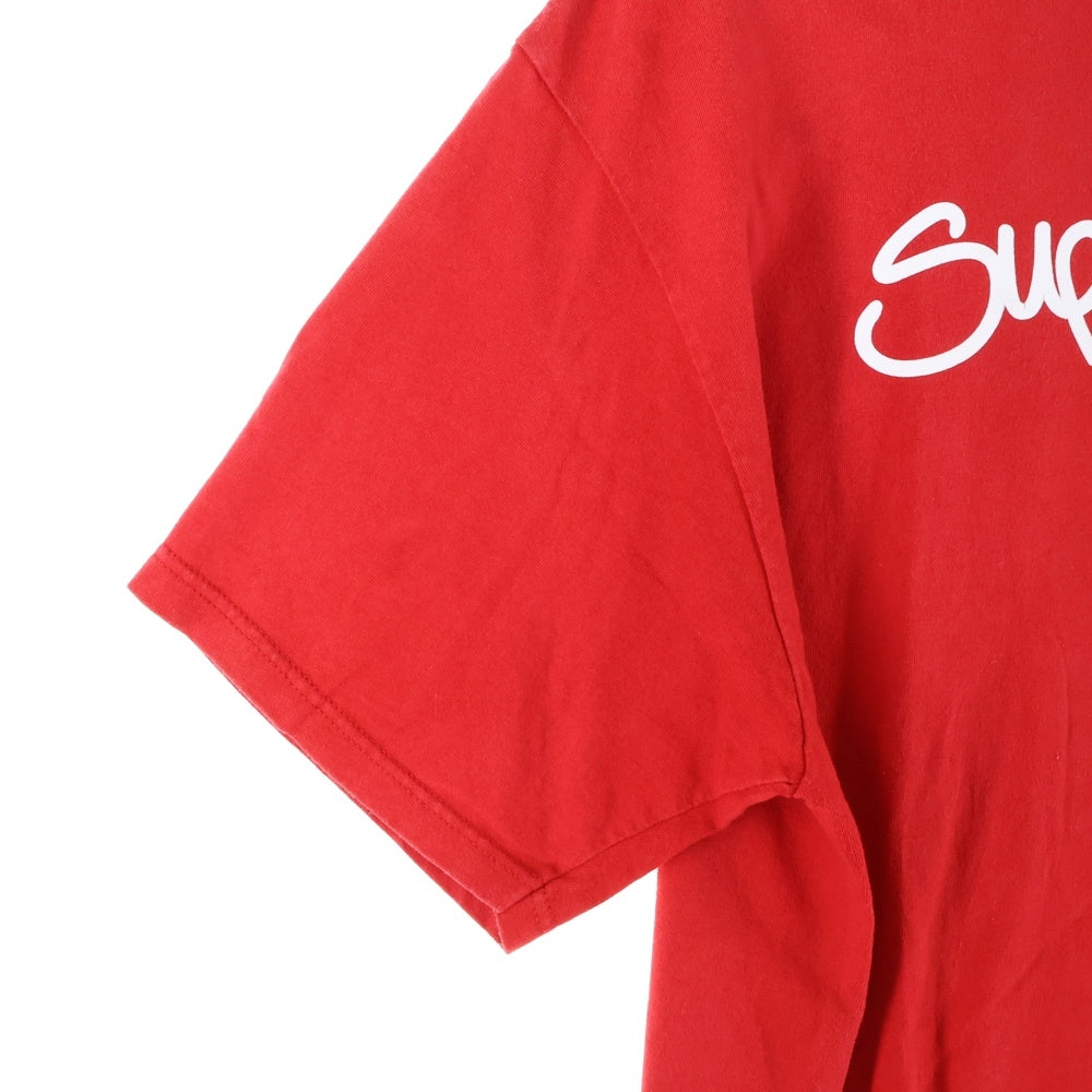 SUPREME(シュプリーム) 22SS Handstyle Tee ハンドスタイル フロントロゴデザイン クルーネック カットソー 半袖Tシャツ レッド