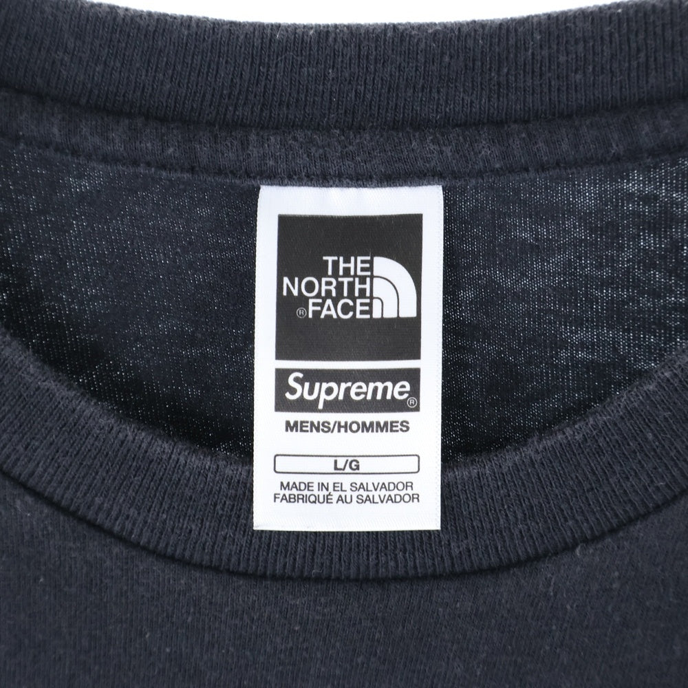 SUPREME(シュプリーム) 23SS ×THE NORTH FACE PC PRINTED S/S POCKET TEE ザノースフェイス 半袖Tシャツ カットソー ブラック NT023091