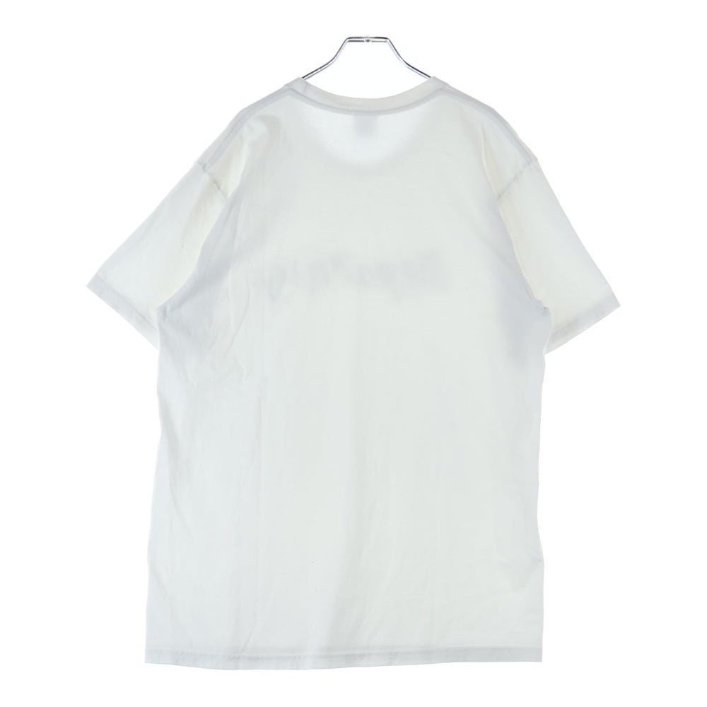 SUPREME(シュプリーム) 19AW Smoke Tee スモーク フロントロゴデザイン クルーネック カットソー 半袖Tシャツ ホワイト