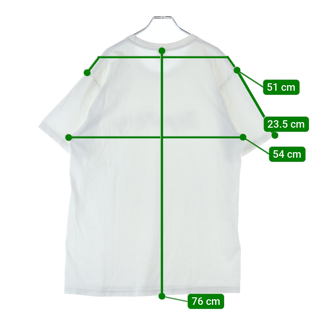 SUPREME(シュプリーム) 19AW Smoke Tee スモーク フロントロゴデザイン クルーネック カットソー 半袖Tシャツ ホワイト