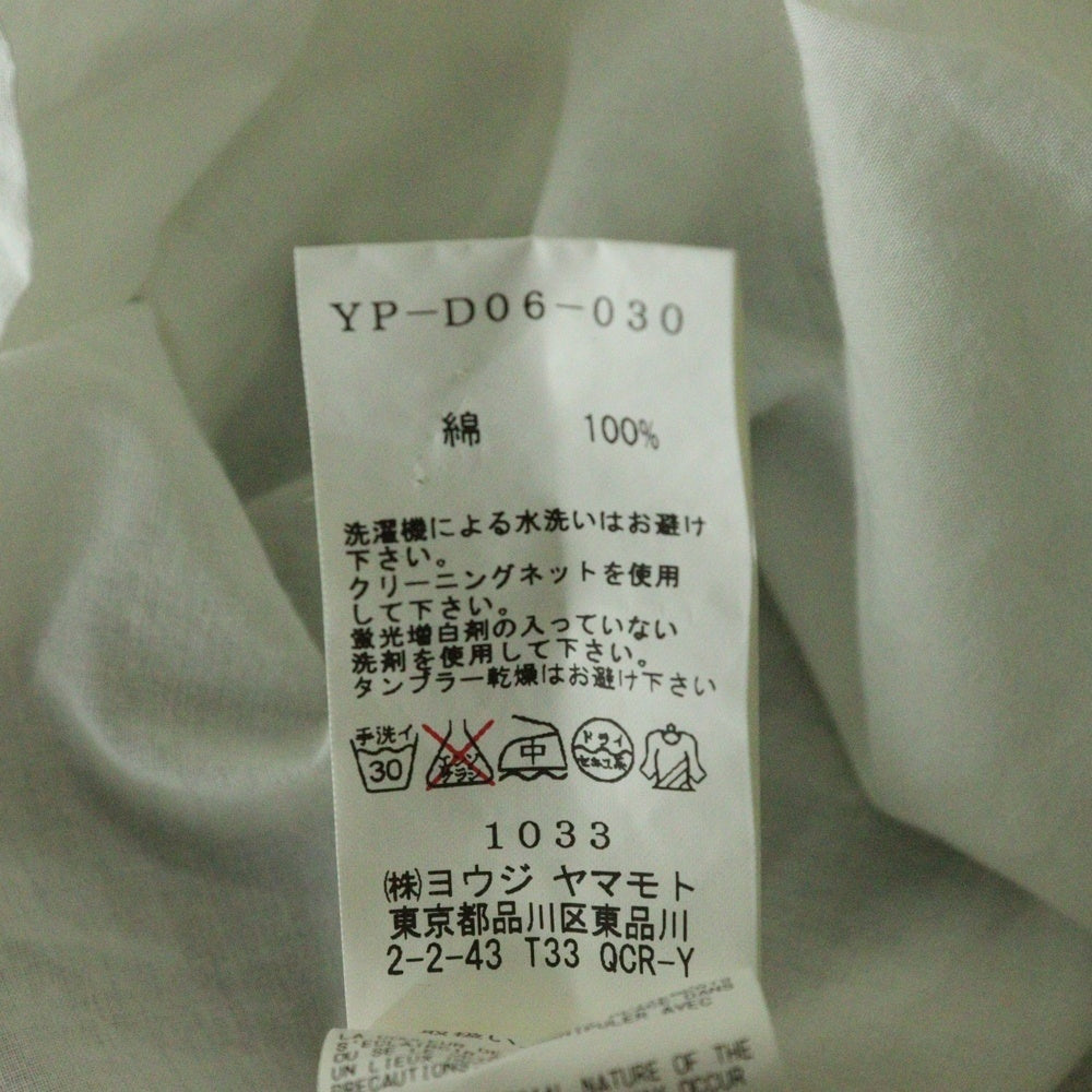 Y's(ワイズ) 11AW アシンメトリー ワンピース ドレス ホワイト レディース YP‐D06‐030