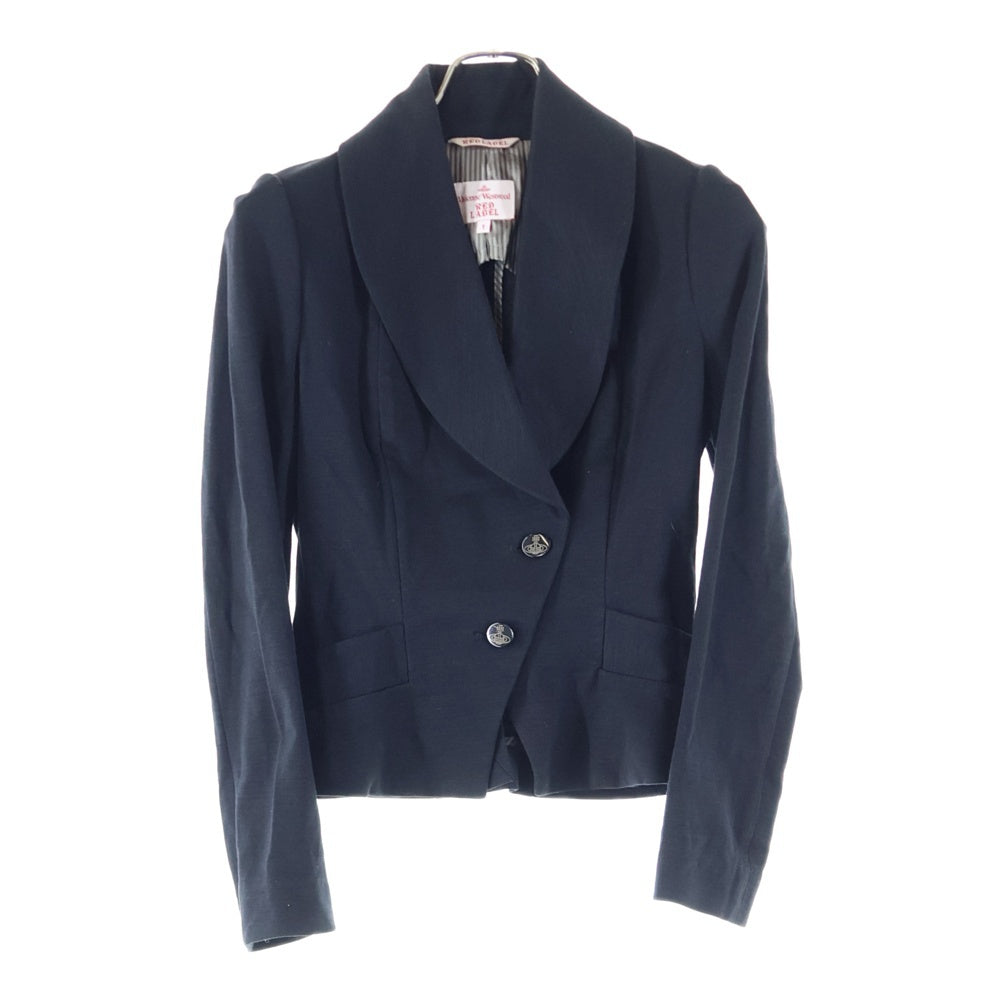 Vivienne Westwood Red Label(ヴィヴィアンウエストウッドレッドレーベル) オーブボタン ショルカラー 2B ジャケット ブラック レディース 86001M