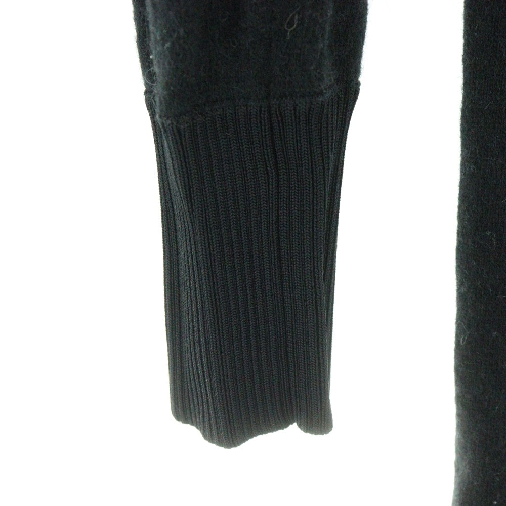 DIESEL(ディーゼル) レザー切替 ニット ワンピース ブラック レディース