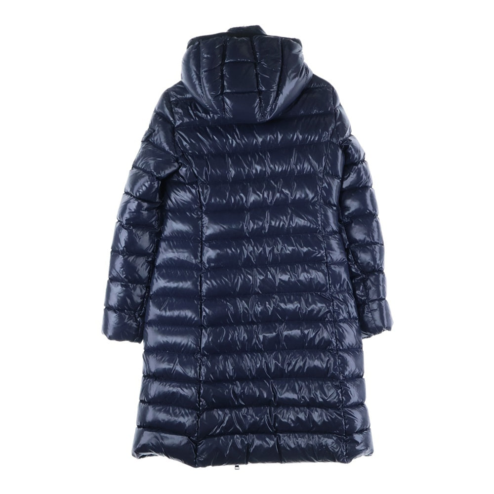 MONCLER(モンクレール) 17AW MOKA モカ ナイロン フーデッド ダウンジャケット ロングコート ネイビー レディース C20934981705