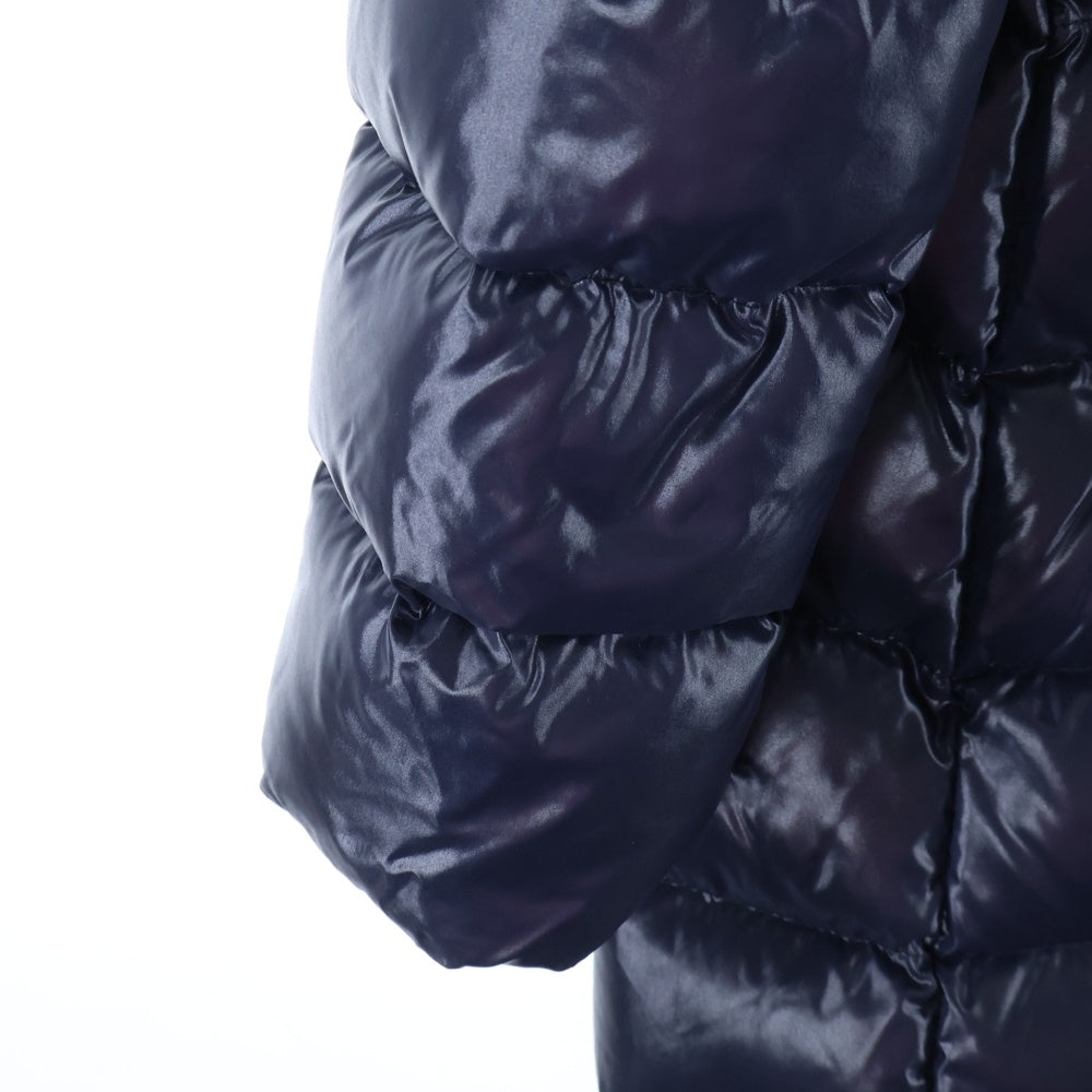 MONCLER(モンクレール) 17AW MOKA モカ ナイロン フーデッド ダウンジャケット ロングコート ネイビー レディース C20934981705