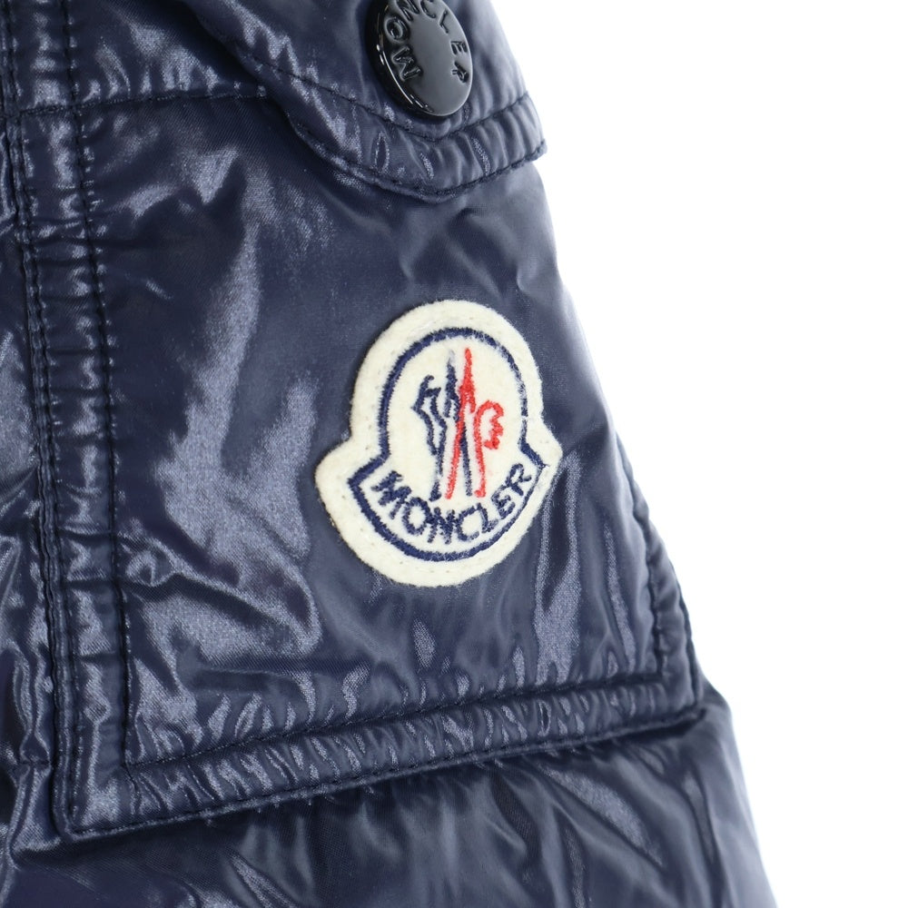 MONCLER(モンクレール) 17AW MOKA モカ ナイロン フーデッド ダウンジャケット ロングコート ネイビー レディース C20934981705