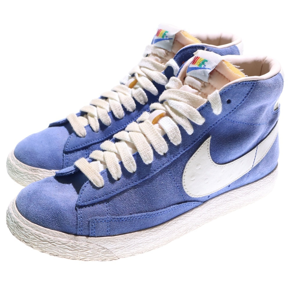 NIKE(ナイキ) BLAZER MID PRM VNTG QS ブレーザー ミッド ヴィンテージ ミッドカット スニーカー ブルー レディース US6.5/24.5 638322-401