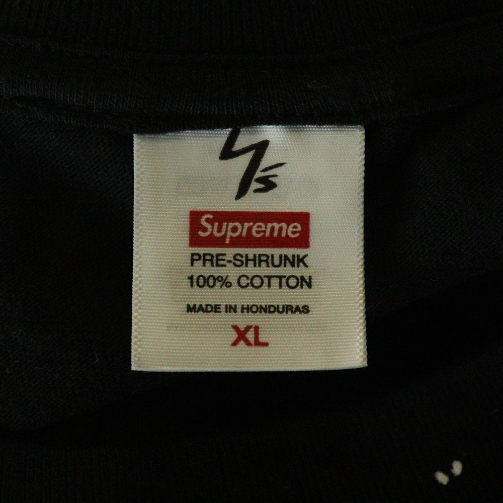 SUPREME(シュプリーム) 25AW ×Y's by Yohji Yamamoto Thinker Tee ワイズ ヨウジヤマモト シンカー プリント クルーネック 半袖Tシャツ カットソー ブラック