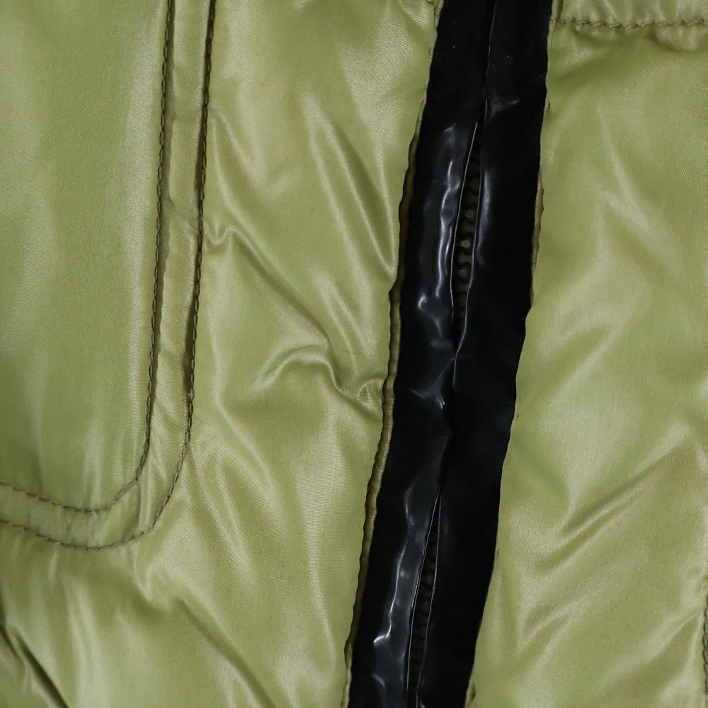 DIESEL(ディーゼル) 00S SHORT DOWN JAKET テフロン加工 ジップアップ ナイロン ジャケット グリーン