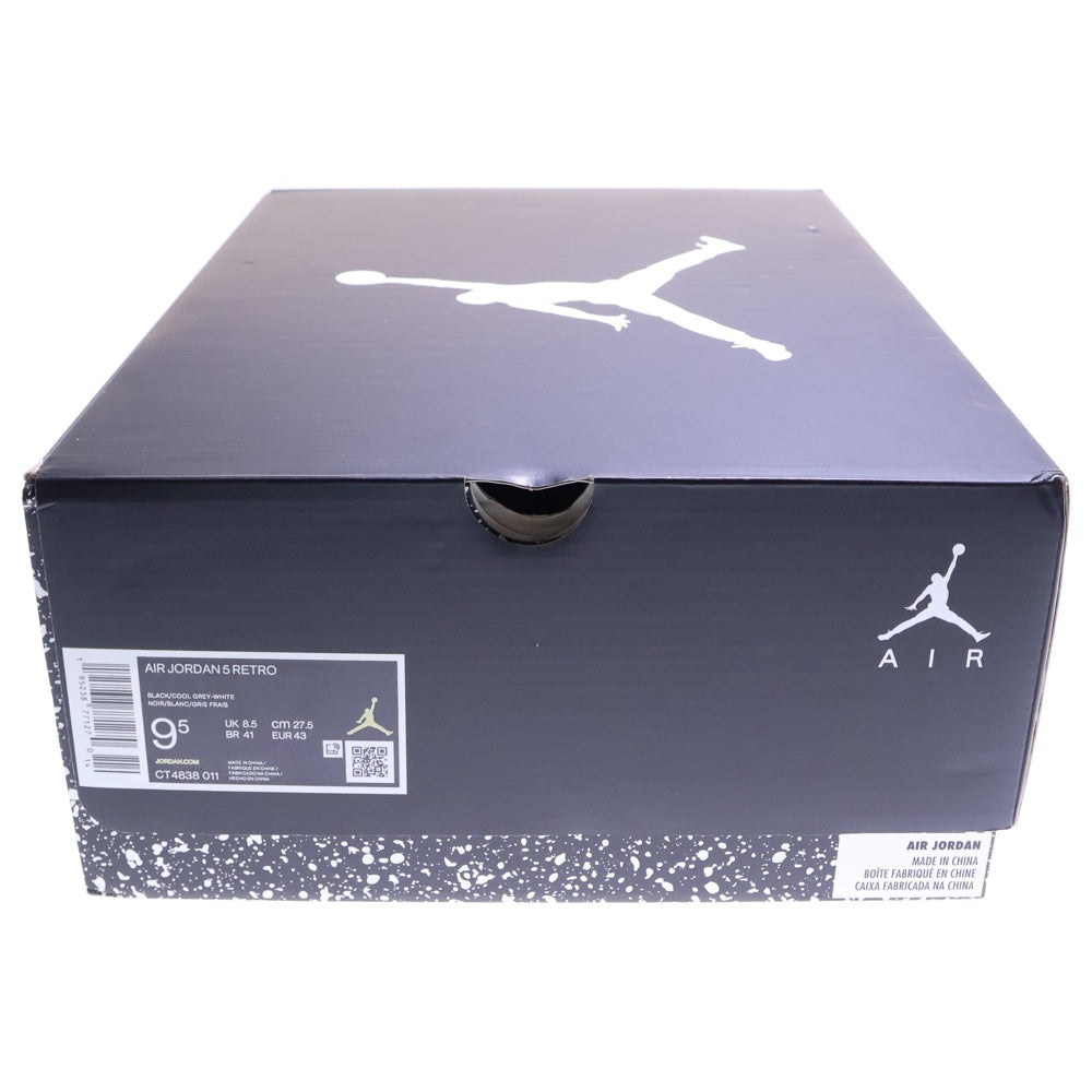 NIKE(ナイキ) AIR JORDAN 5 Moonlight エアジョーダン 5 ムーンライト ハイカットスニーカー ブラック US9.5/27.5cm CT4838-011