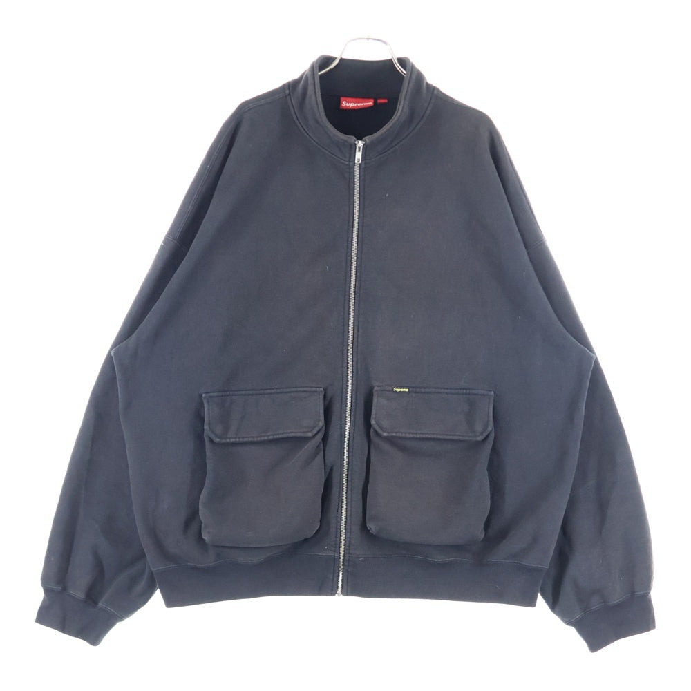 SUPREME(シュプリーム) 23AW Cargo Pocket Zip Up Sweatshirt カーゴポケット ジップアップ スウェットシャツ ブラック