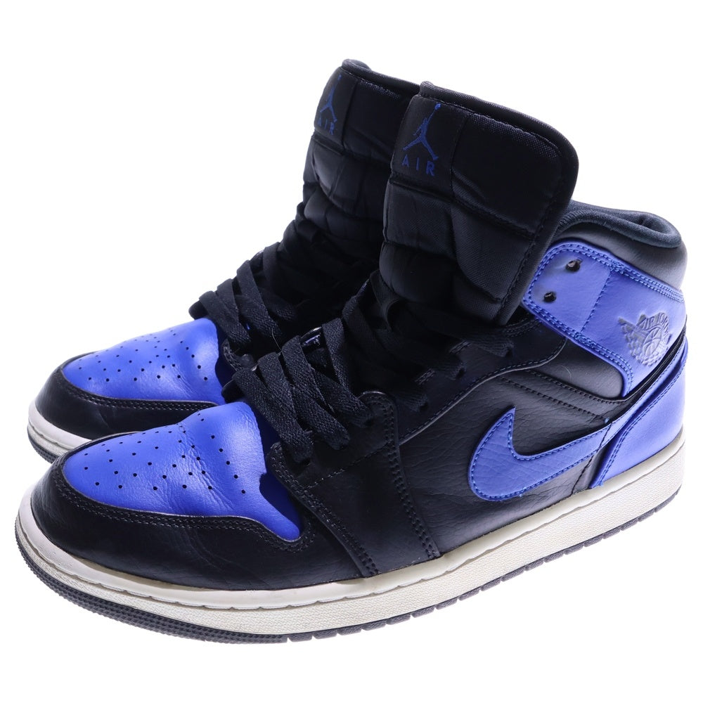 NIKE(ナイキ) AIR JORDAN 1 MID Hyper Royal エアジョーダン 1 ハイパーロイヤル ミッドカットスニーカー ブルー/ブラック US10.5/28.5cm 554724-077