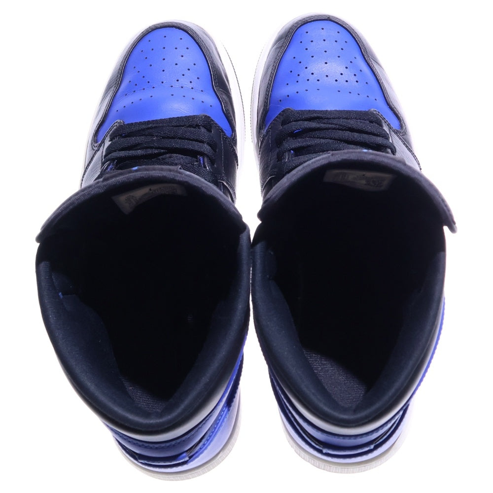 NIKE(ナイキ) AIR JORDAN 1 MID Hyper Royal エアジョーダン 1 ハイパーロイヤル ミッドカットスニーカー ブルー/ブラック US10.5/28.5cm 554724-077