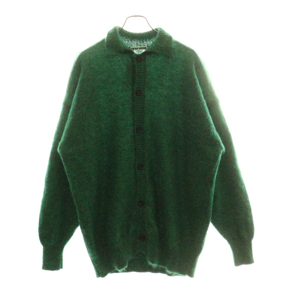 KAPTAIN SUNSHINE(キャプテンサンシャイン) BRUSHED WOOL MOHAIR CARDIGAN モヘヤ混 ウールニットカーディガン グリーン KS22FKN03