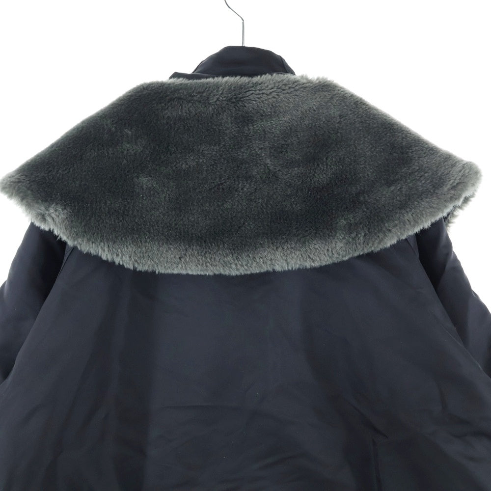 PHINGERIN(フィンガリン) 23AW FOLD BLOUSON HI-TWIL フォールドクシィジャケット ジップアップナイロンブルゾン ブラック PD-232-JK-021