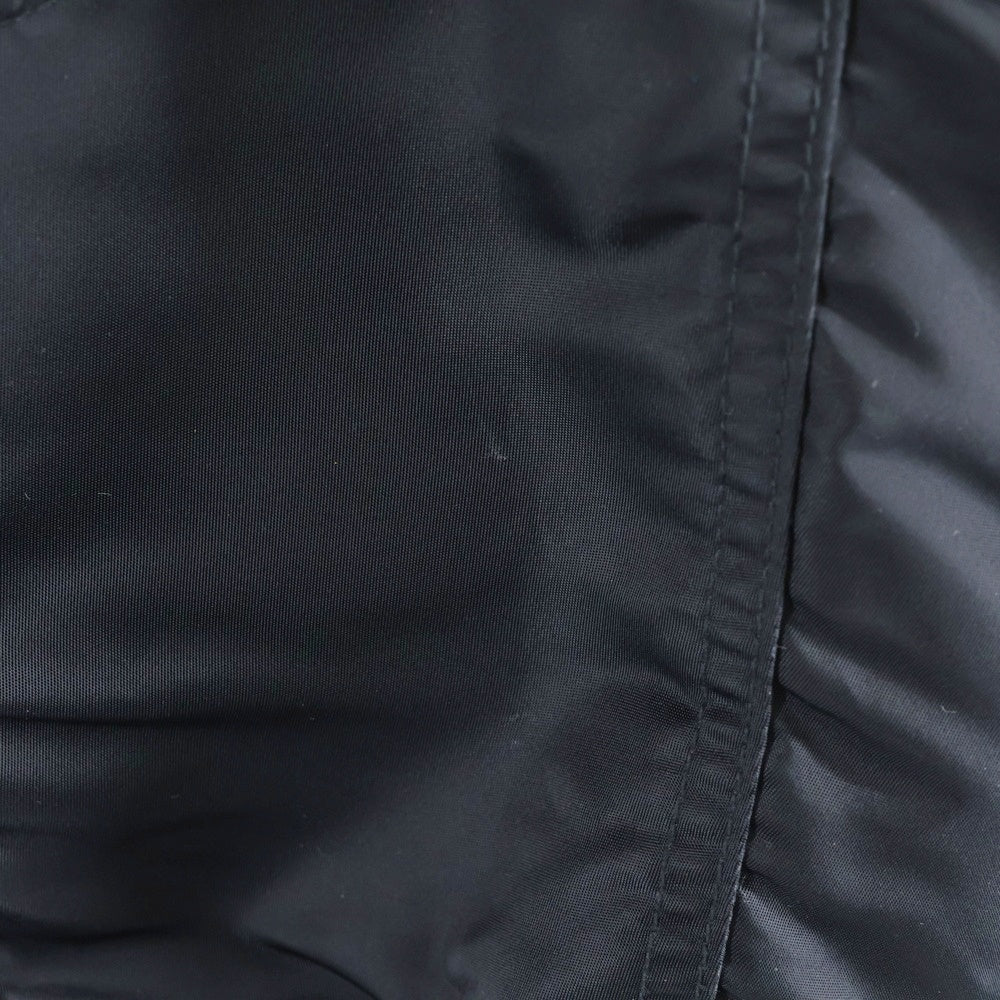 PHINGERIN(フィンガリン) 23AW FOLD BLOUSON HI-TWIL フォールドクシィジャケット ジップアップナイロンブルゾン ブラック PD-232-JK-021