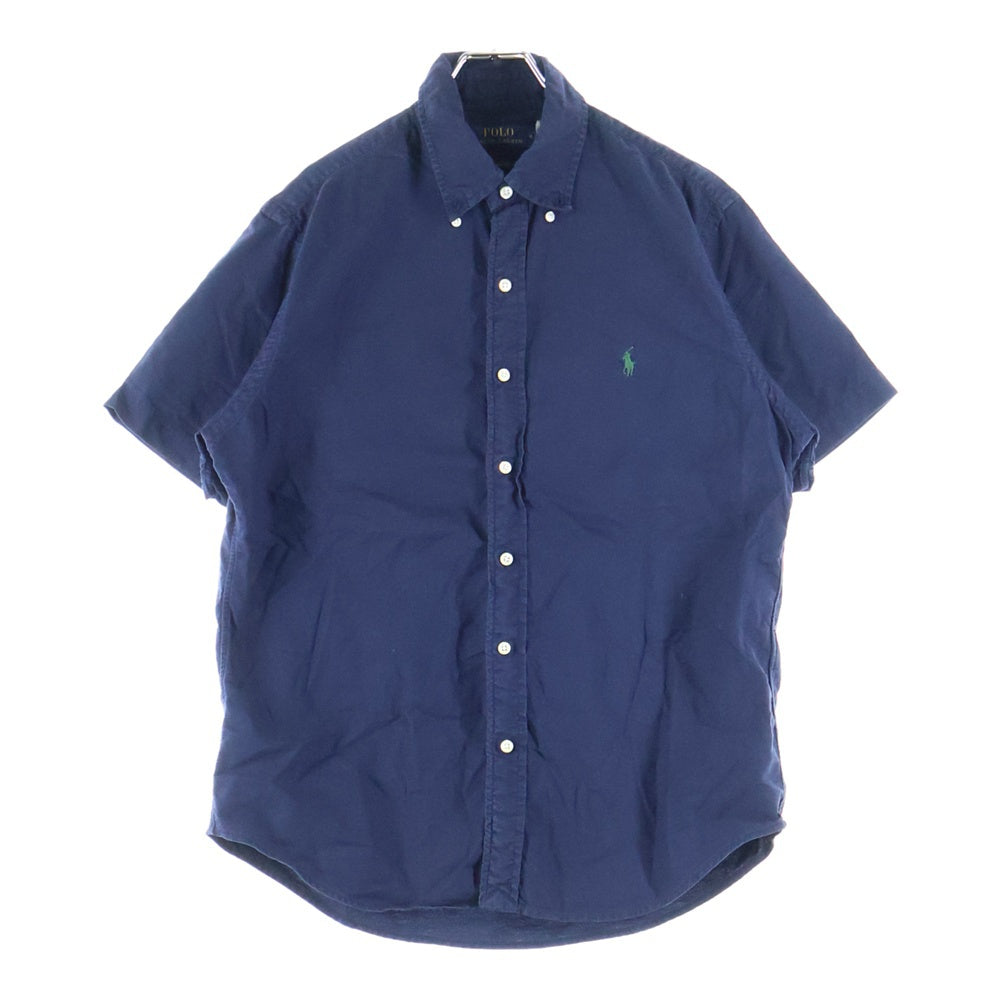 POLO RALPH LAUREN(ポロラルフローレン) CLASSIC FIT スモールポニー刺繍 ボタンダウン 半袖シャツ ネイビー