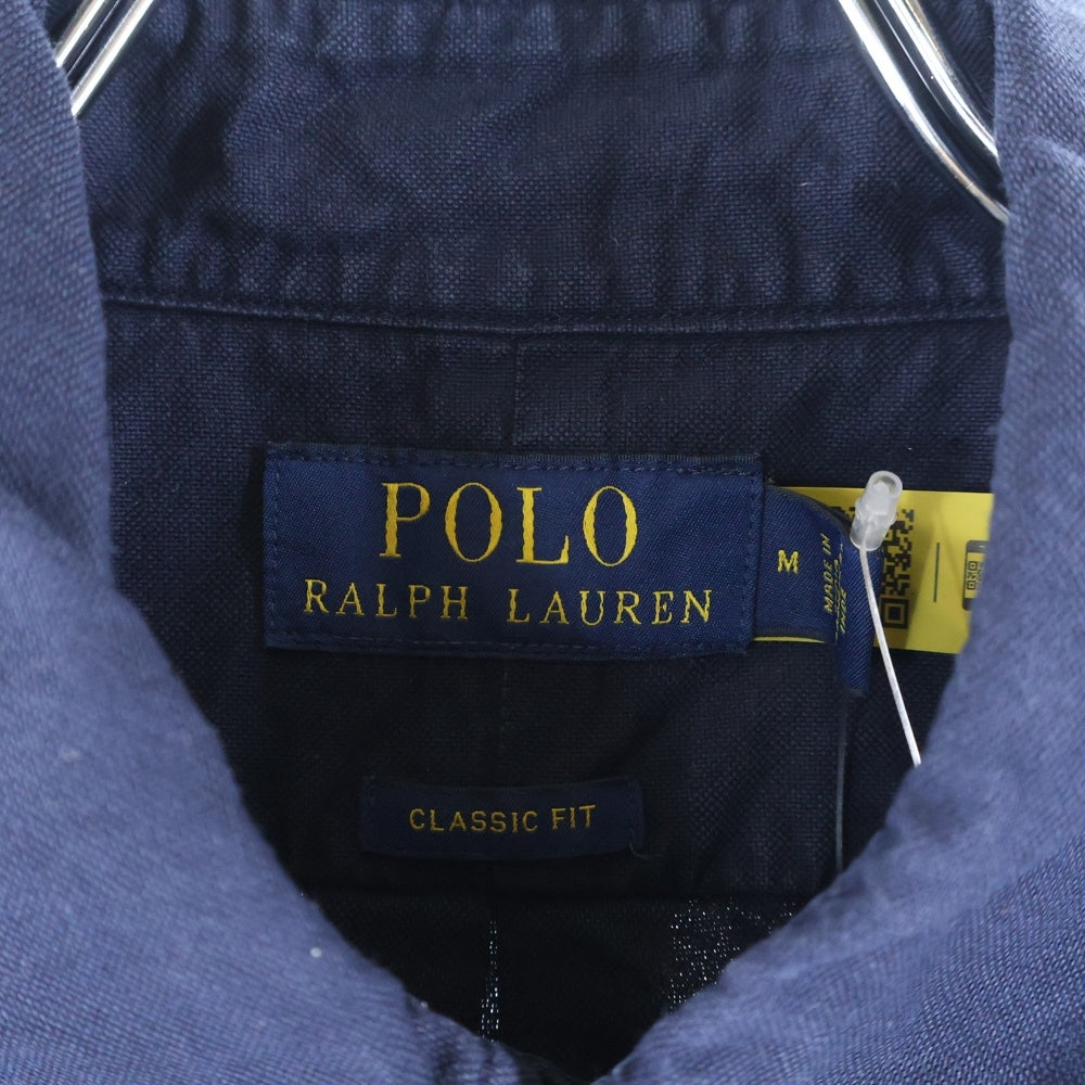 POLO RALPH LAUREN(ポロラルフローレン) CLASSIC FIT スモールポニー刺繍 ボタンダウン 半袖シャツ ネイビー