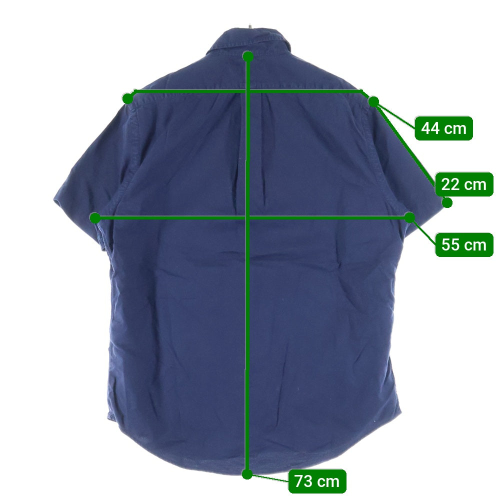 POLO RALPH LAUREN(ポロラルフローレン) CLASSIC FIT スモールポニー刺繍 ボタンダウン 半袖シャツ ネイビー