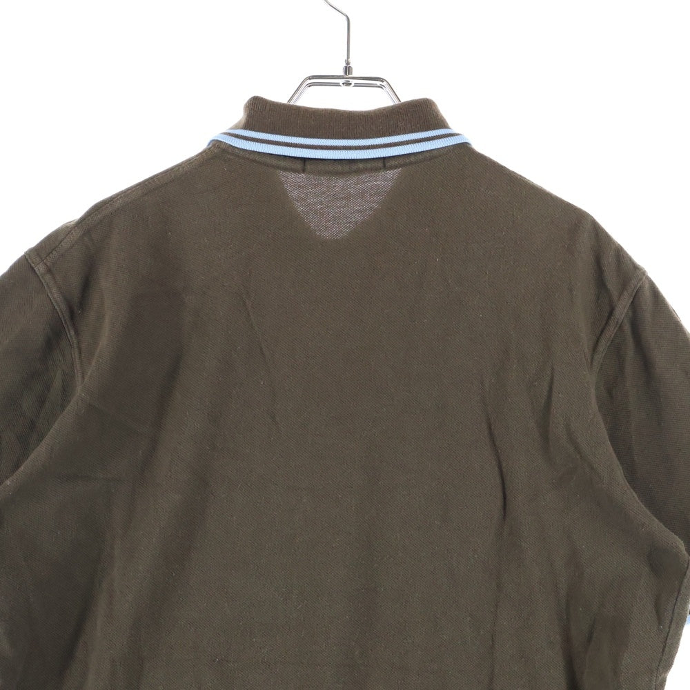 FRED PERRY(フレッドペリー) UK製 ロゴ刺繍 コットン 半袖ポロシャツ ブラウン