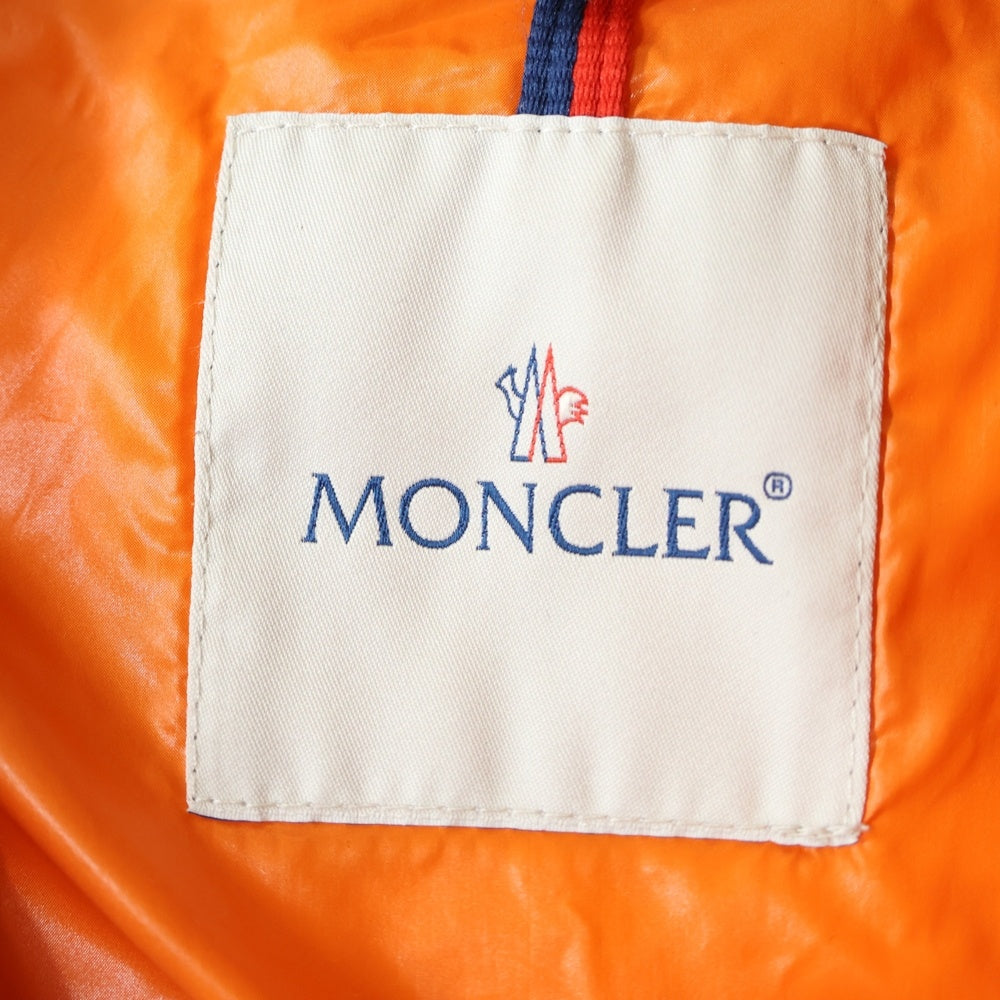 MONCLER(モンクレール) ANTHIME GIUBBOTTO 切替デザイン コーデュロイエルボーパッチ アンティーム フーデッドダウンジャケット グレー/ブラウン 120914195025 54469