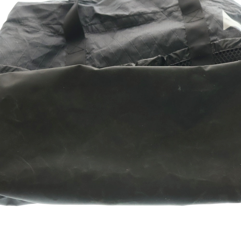 and wander(アンドワンダー) X-PAC 45L TOTE BAG ポリナイロン リフレクターロゴ トートバッグ ブラック 574-3975091