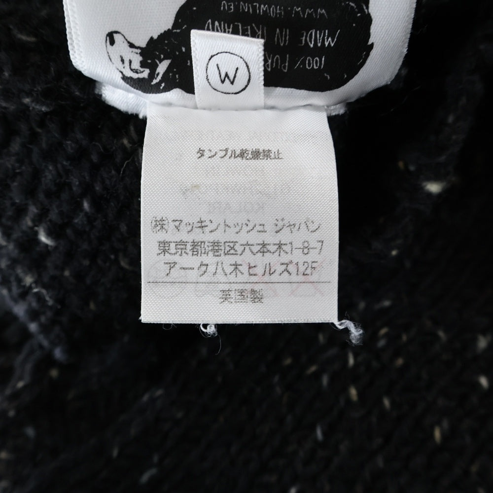 HOWLiN'(ハウリン) アイルランド ウールニット セーター ブラック G152HWKPO10