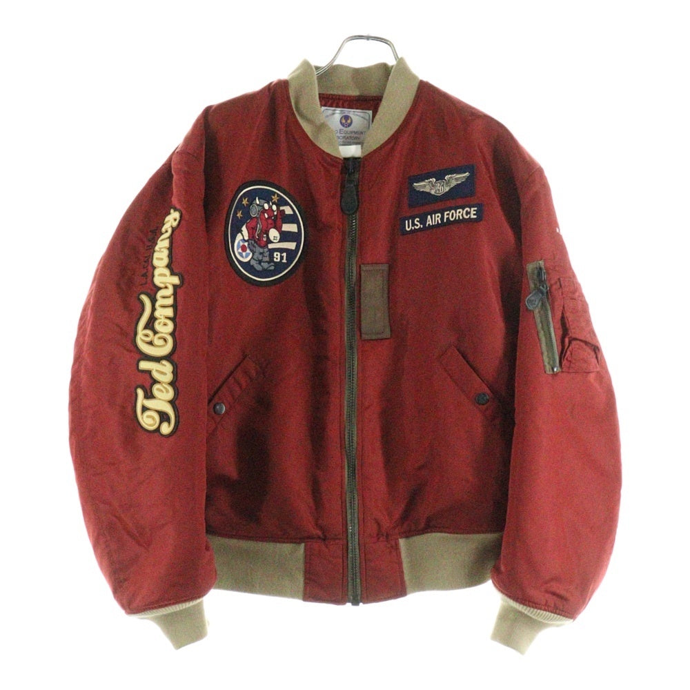 TEDMAN　TED COMPANY(テッドマン テッドカンパニー) MA-1 爆撃航空部隊 PILOT TEDMAN ジップアップ フライトジャケット レッド TMA-510