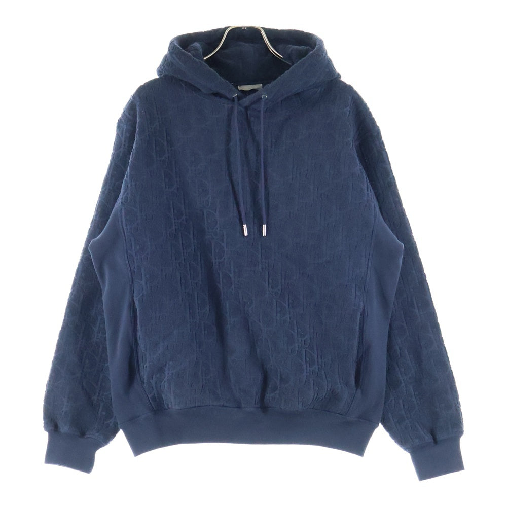 DIOR(ディオール) TERRY OBLIQUE COTTON HOODIE テリー オブリーク コットン フーデッド パーカー スウェット ネイビー 113J631A0684
