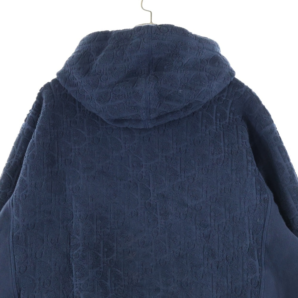DIOR(ディオール) TERRY OBLIQUE COTTON HOODIE テリー オブリーク コットン フーデッド パーカー スウェット ネイビー 113J631A0684