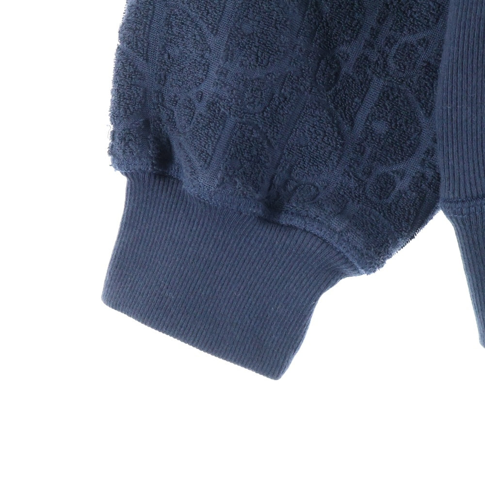 DIOR(ディオール) TERRY OBLIQUE COTTON HOODIE テリー オブリーク コットン フーデッド パーカー スウェット ネイビー 113J631A0684