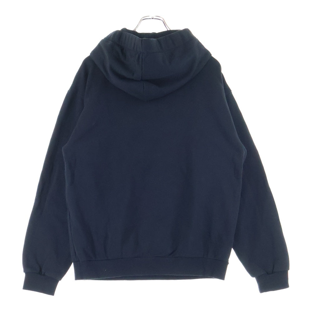 CELINE(セリーヌ) 21AW LOOSE SWEATSHIRT IN COTTON FLEECE ドローコード プルオーバー フーデッド スウェット パーカー ブラック 2Y468670Q