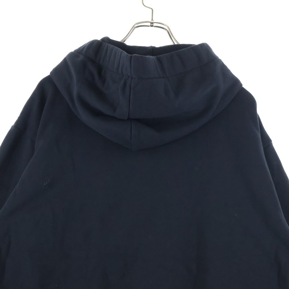 CELINE(セリーヌ) 21AW LOOSE SWEATSHIRT IN COTTON FLEECE ドローコード プルオーバー フーデッド スウェット パーカー ブラック 2Y468670Q
