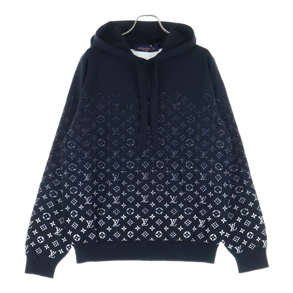 LOUIS VUITTON(ルイヴィトン) 22AWモノグラムグラディエント プルオーバー ニットパーカ ブラック RM222Q USO HNN45W