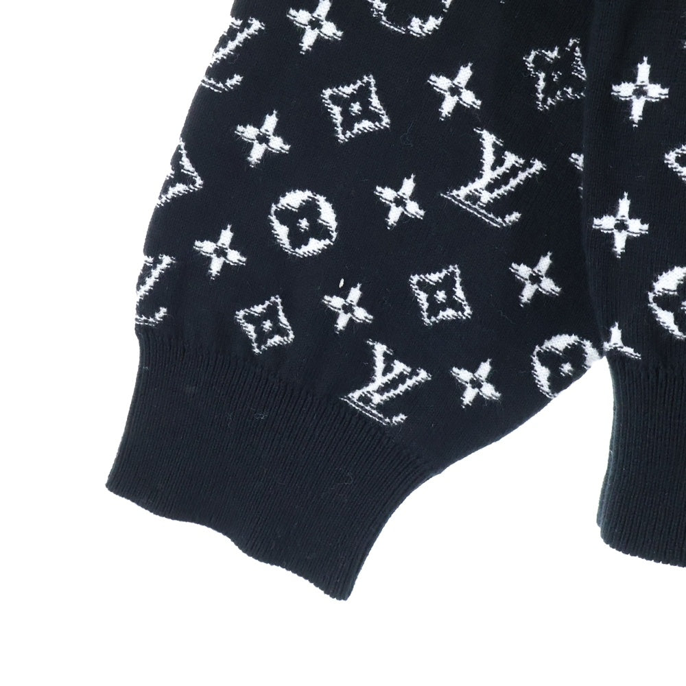 LOUIS VUITTON(ルイヴィトン) 22AWモノグラムグラディエント プルオーバー ニットパーカ ブラック RM222Q USO HNN45W