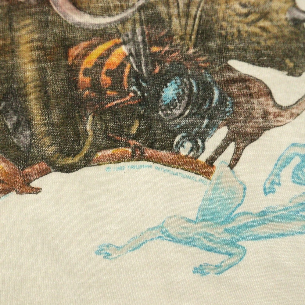 VINTAGE(ヴィンテージ) 90S Michael Jackson DANGEROUS マイケルジャクソン デンジャラス プリント クルーネック 半袖Tシャツ カットソー ホワイト