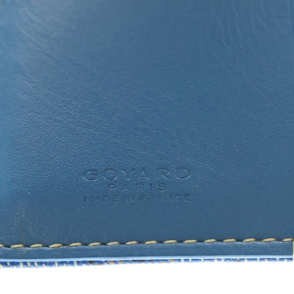 GOYARD(ゴヤール) カスティリオーネ PVC レザー 手帳カバー ブルー