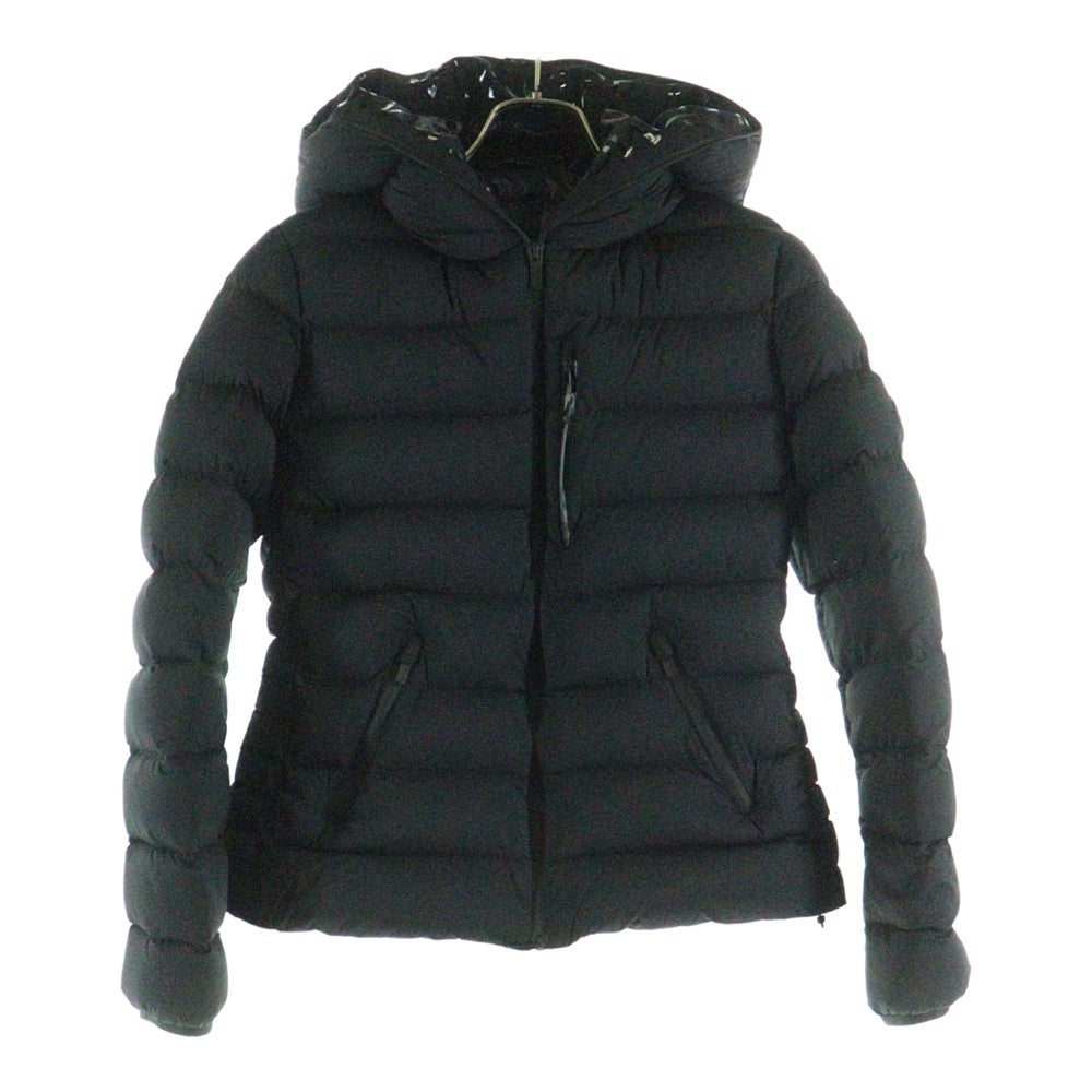 MONCLER(モンクレール) 15AW HERBE エルブ ジップアップ ナイロン フーデッド ダウンジャケット レディース ブラック G20931A00023 53132