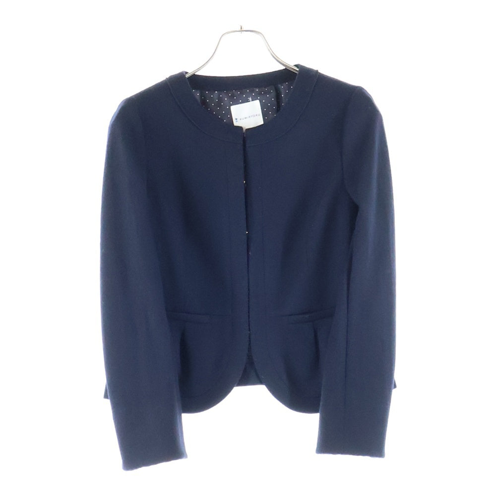 KUMIKYOKU(クミキョク) チェーン エンブロイダリー フォーマル ジャケット レディース ネイビー