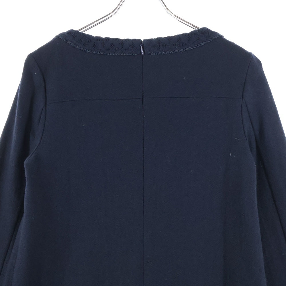 KUMIKYOKU(クミキョク) レース エンブロイダリー フォーマル ワンピース ドレス レディース ネイビー