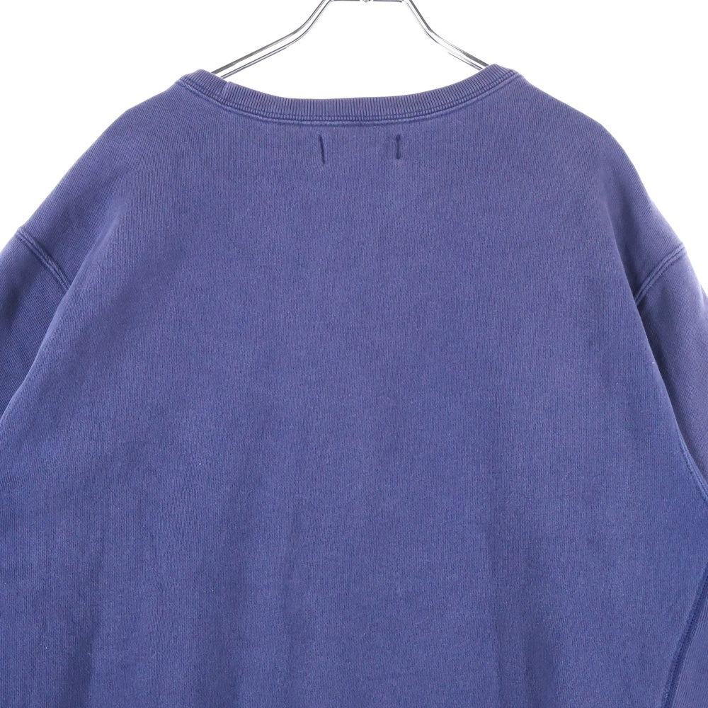 POLO RALPH LAUREN(ポロラルフローレン) 中国製 スモールポニー刺繍 コットンポリ Vガゼット スウェット トレーナー ネイビー